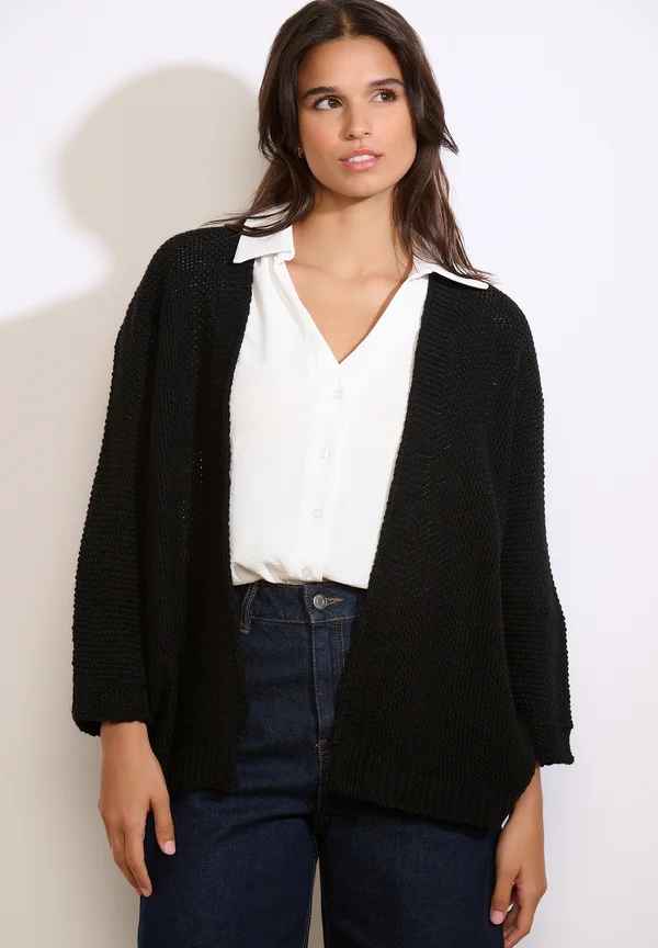 OPEN - Strickjacke - black