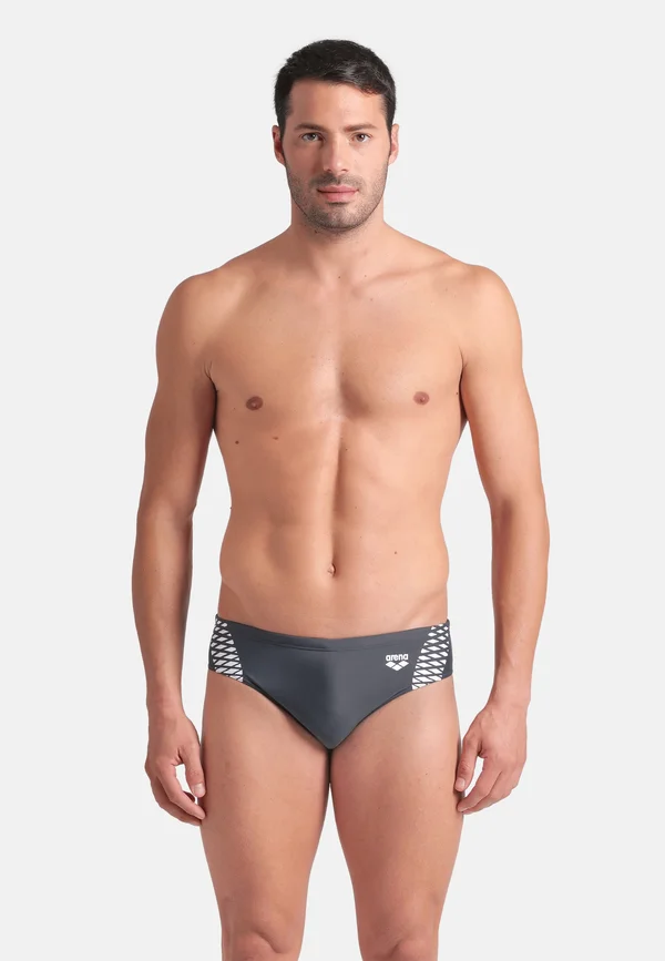 OPENINGS - Badehose Slip - asphalt/white