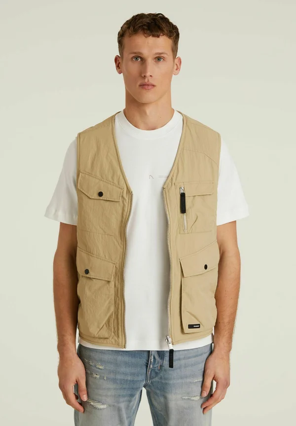 ORFIO VEST - Weste - beige
