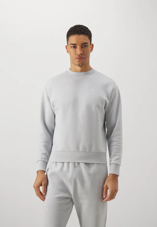 ORGANIC FITTED CREWNECK - Sweatshirt - halogen blue