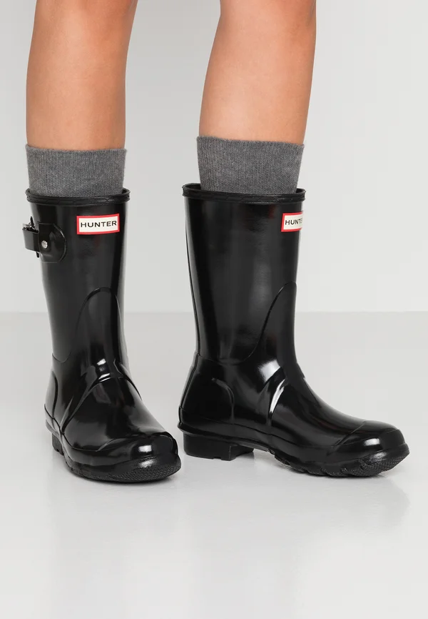 ORIGINAL SHORT GLOSS - Gummistiefel - black