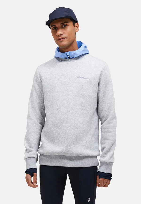 ORIGINAL SMALL LOGO CREW - Sweatshirt - med grey melange