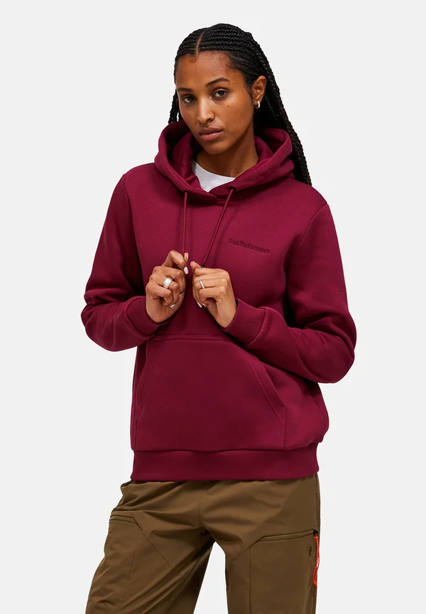 ORIGINAL SMALL LOGO - Kapuzenpullover - weinrot