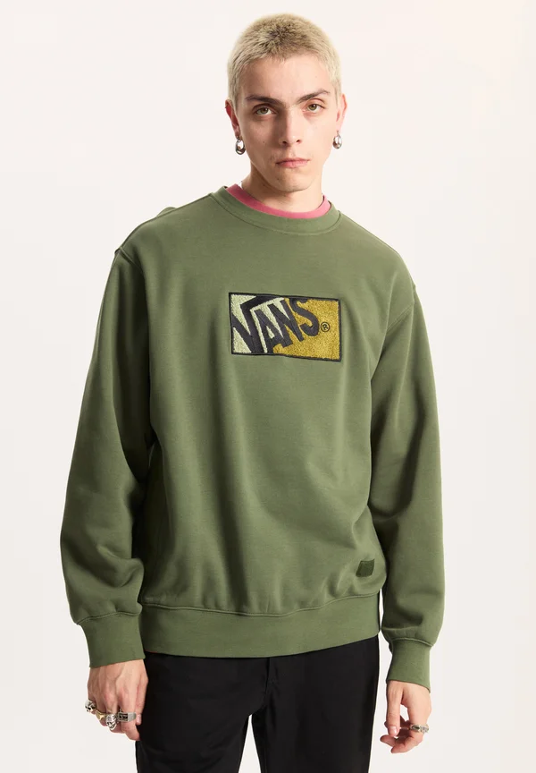 ORIGINAL STANDARDS -TONE CREW NECK - Sweatshirt - dark olive