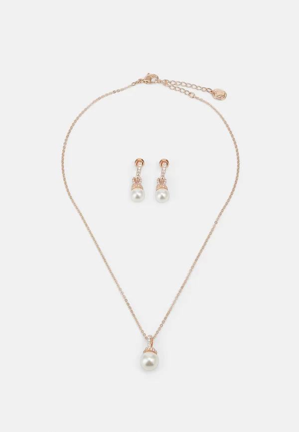 ORIGINALLY SET - Ohrringe - rose gold-coloured/white