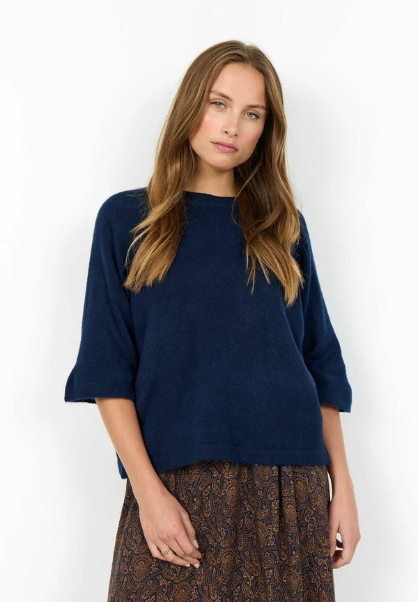 ORLEAN - Strickpullover - navy blazer melange