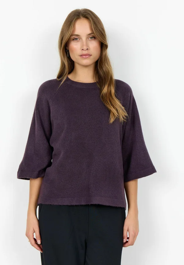 ORLEAN - Strickpullover - plum perfect melange