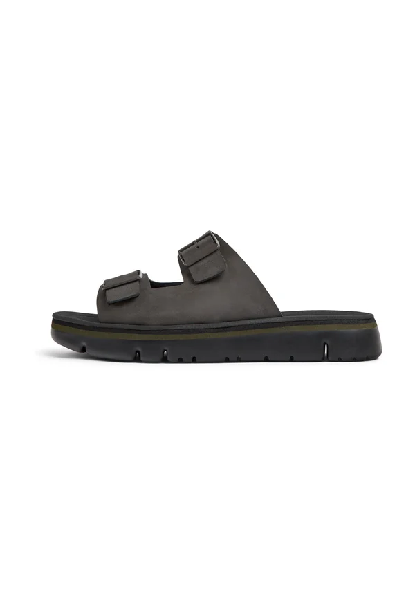 ORUGA - Pantolette flach - dark brown