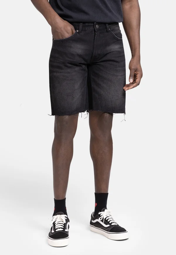 OSAKA - Jeans Shorts - marble black
