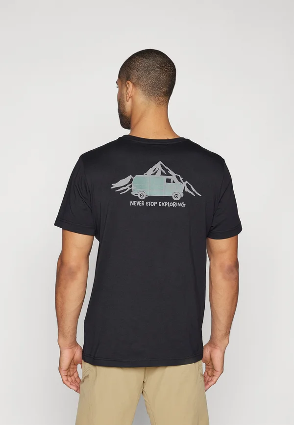 OUTDOOR GRAPHIC TEE - T-Shirt print - black