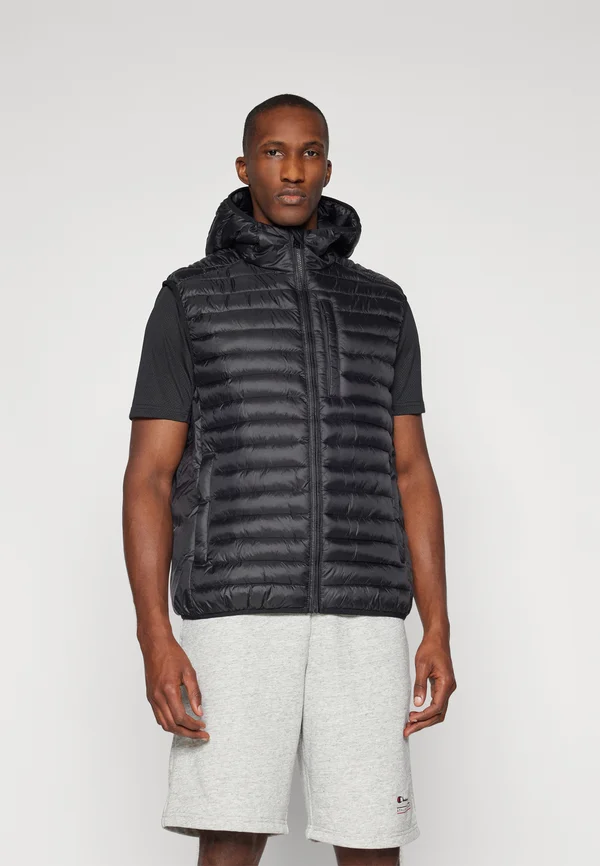 OUTDOOR LIGHT HOODED VEST - Weste - black