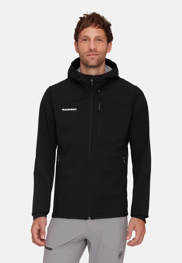 OUTDOOR SO HOODED - Softshelljacke - black