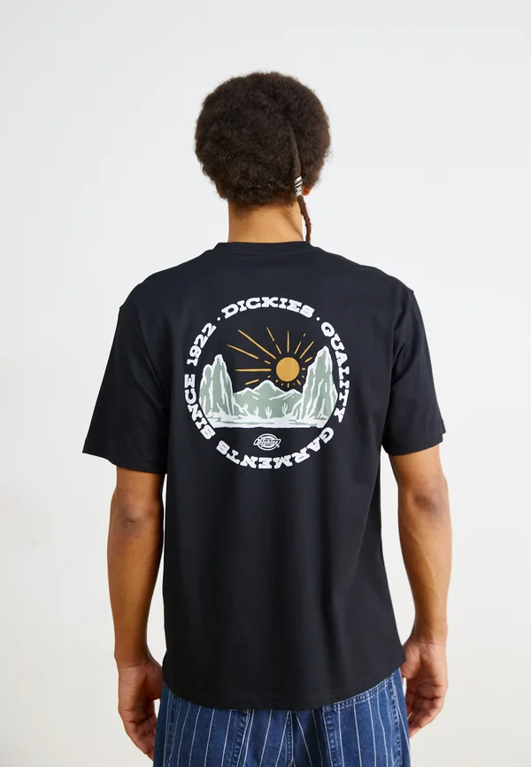 OUTDOOR TEE - T-Shirt print - black