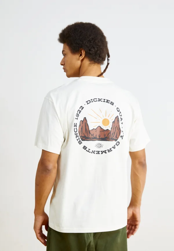 OUTDOOR TEE - T-Shirt print - egret