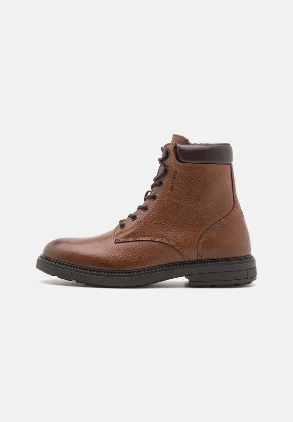 OUTDOOR WARM BOOT - Schnürstiefelette - winter cognac