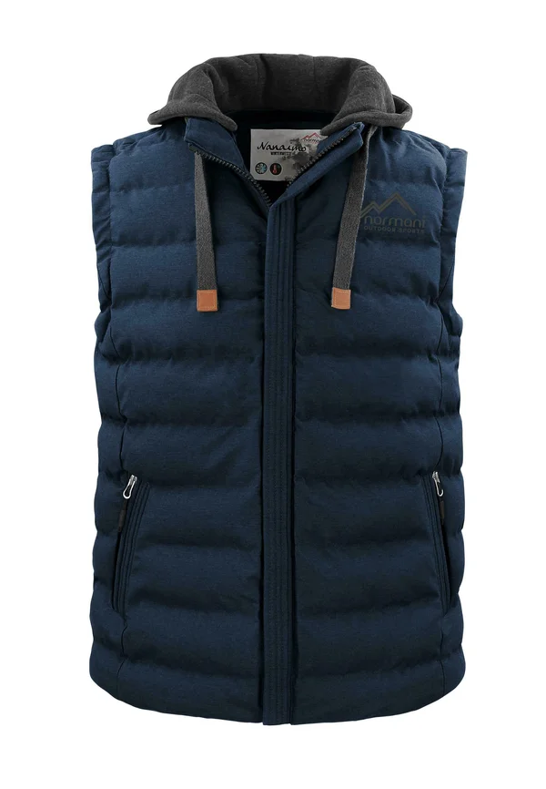 OUTDOOR WATTIERTE WINTER-STEPP MIT KAPUZE - Weste - navy