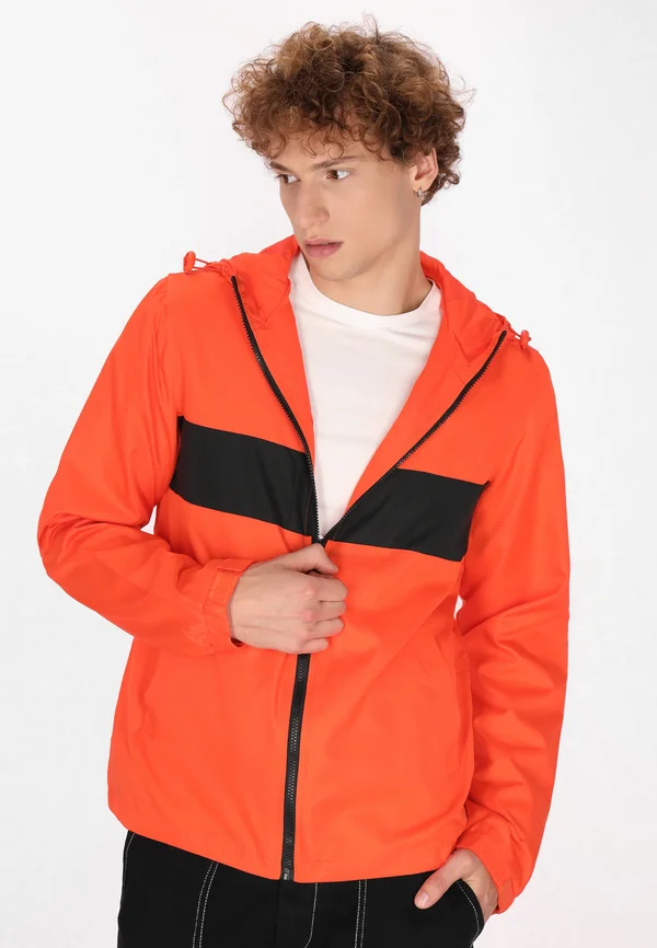 Outdoorjacke - orange schwarz