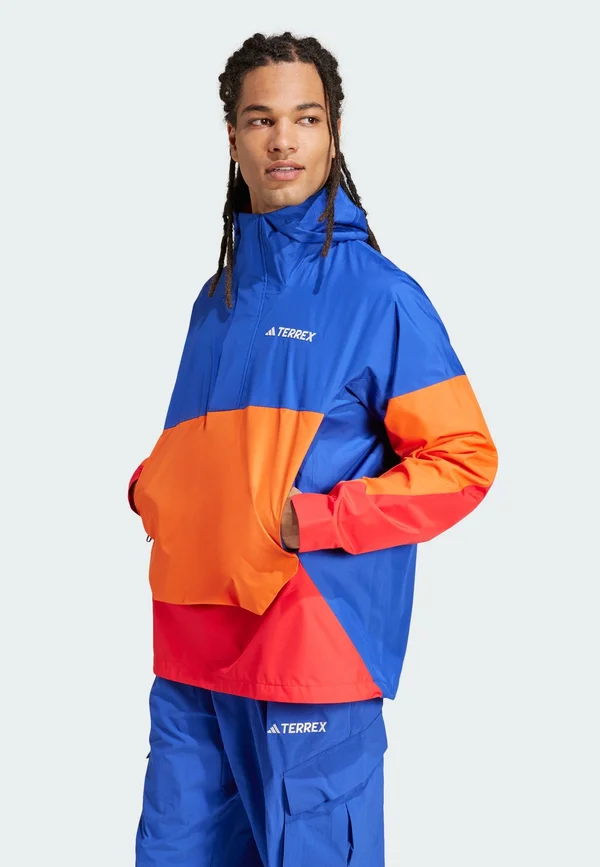 Outdoorjacke - semi lucid blue   semi impact orange   pure ruby