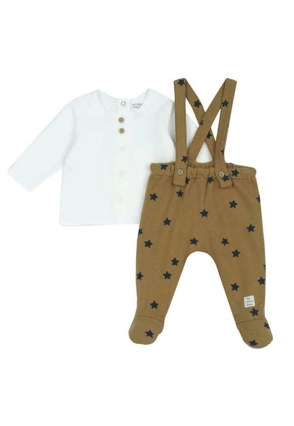 OUTFIT - Latzhose - white