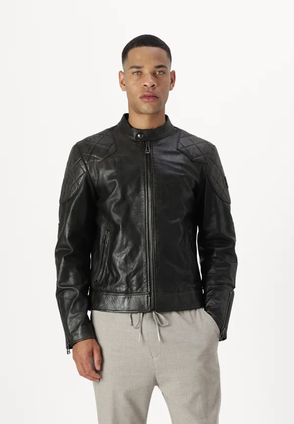 OUTLAW - Lederjacke - black
