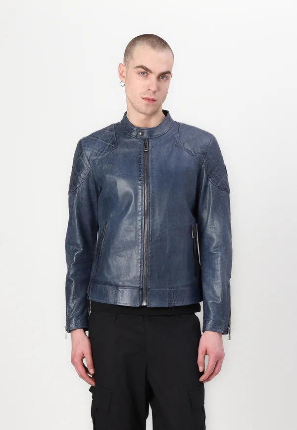 OUTLAW - Lederjacke - insignia blue