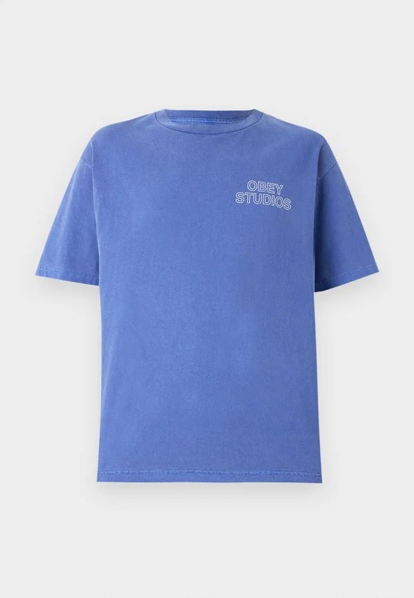 OUTLINE UNISEX - T-Shirt print - pigment electric indigo