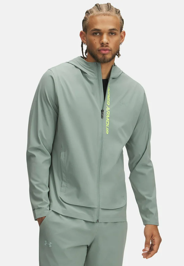 OUTRUN THE STORM - Trainingsjacke - silica green