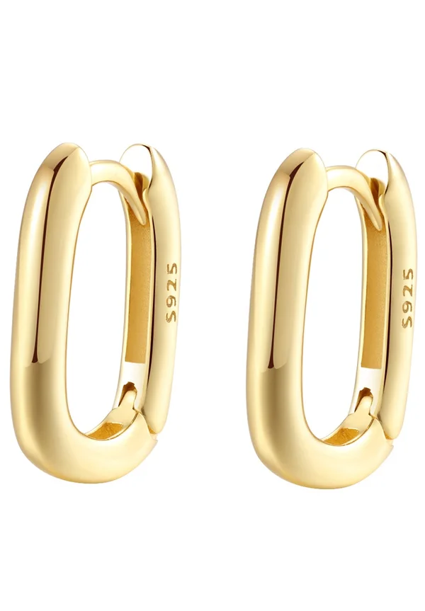 OVAL HUGGIE - Ohrringe - goldfarben