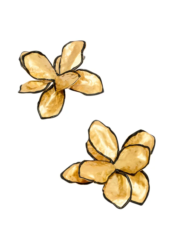 OVER FLOWER - Ohrringe - gold-coloured plated