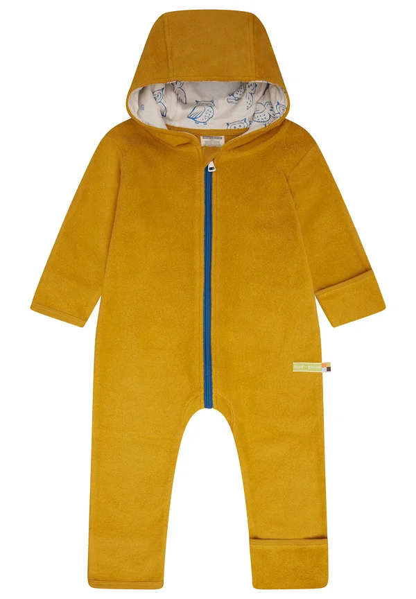 OVERALL AUS BAUMWOLL-FLEECE - Jumpsuit - curry