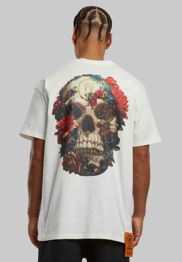 OVERGROWN SKULL TEE - T-Shirt print - blancwhite