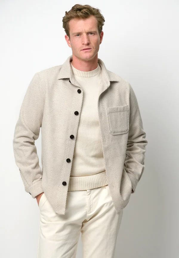 OVERSHIRT - Leichte Jacke - beige