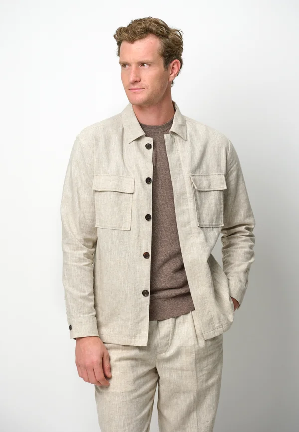 OVERSHIRT - Leichte Jacke - beige