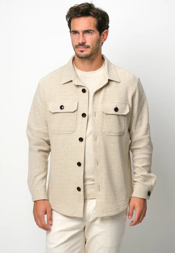 OVERSHIRT - Leichte Jacke - beige