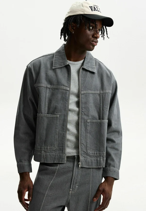 OVERSIZE - Jeansjacke - grey