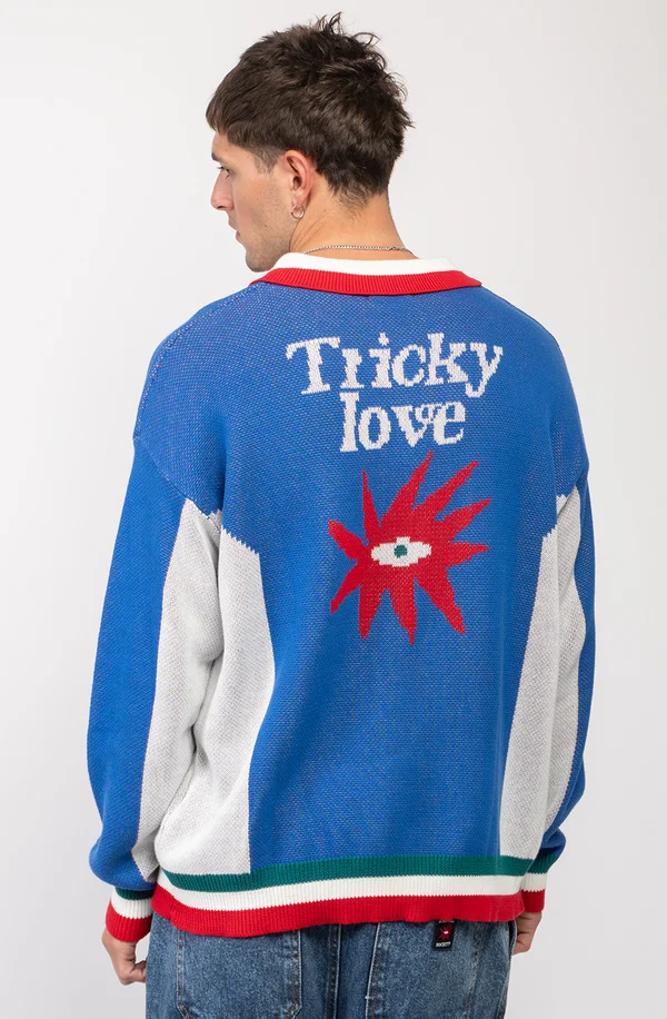 OVERSIZE TRICKY LOVE UNISEX - Strickpullover - royal