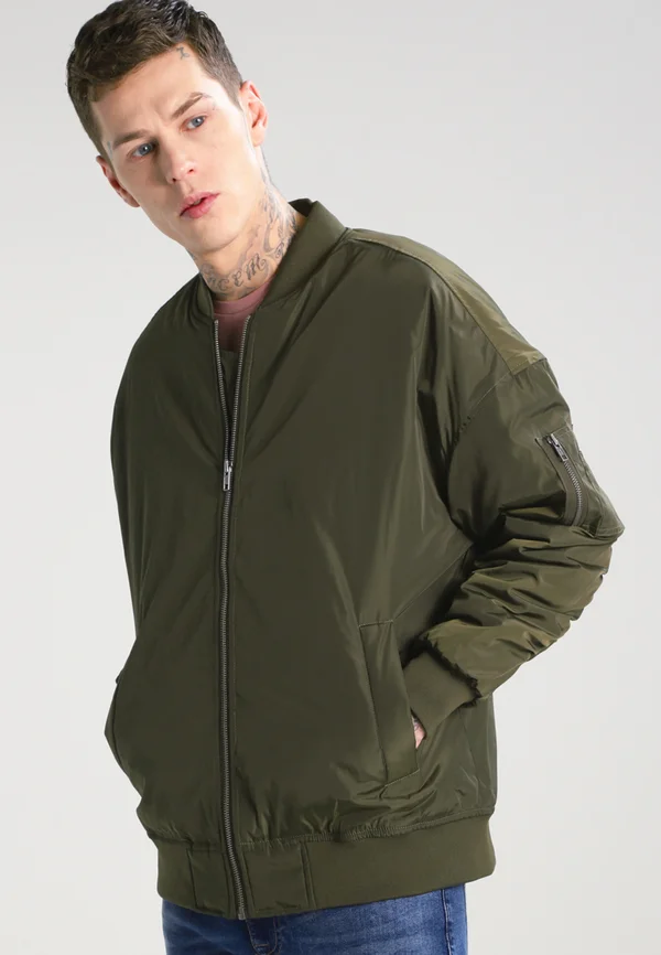OVERSIZED - Bomberjacke - dark olive