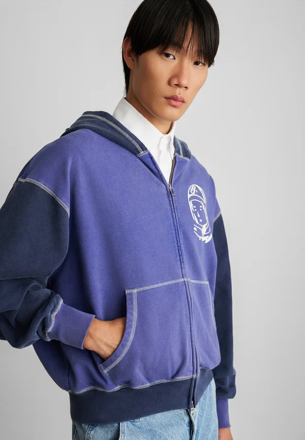 OVERSIZED COLLEGE ZIP THROUGH - Sweatjacke - indigo