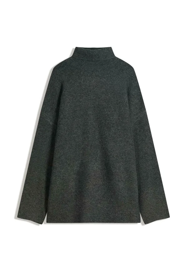 OVERSIZED HIGH-NECK - Strickpullover - dark grey