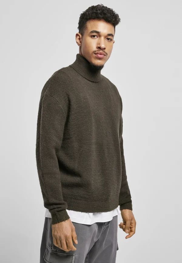 OVERSIZED ROLL NECK SWEATER - Strickpullover - blackbird