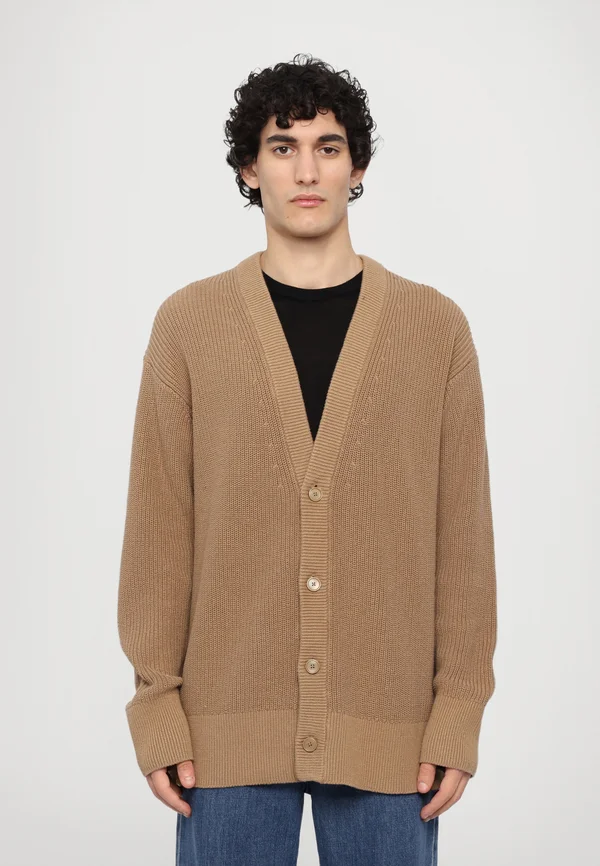 OVERSIZED - Strickjacke - cafe