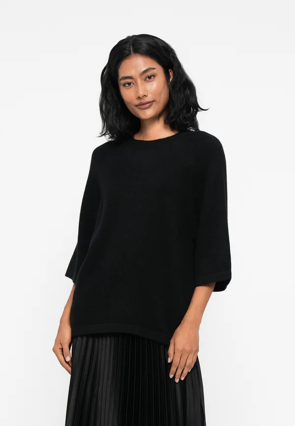 OVERSIZED - Strickpullover - black