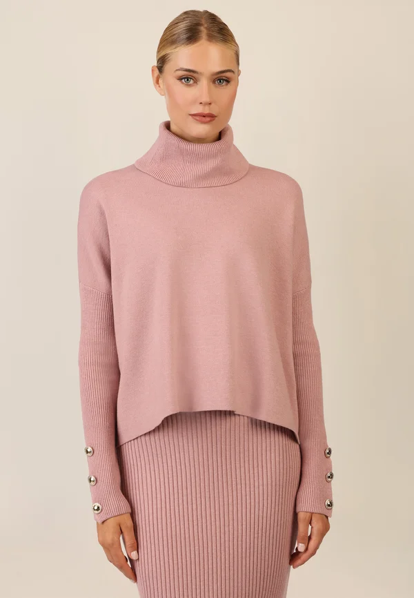 OVERSIZED - Strickpullover - mauve