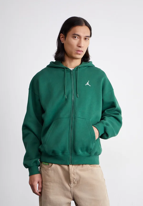 OVERSIZED - Sweatjacke - fir/sail