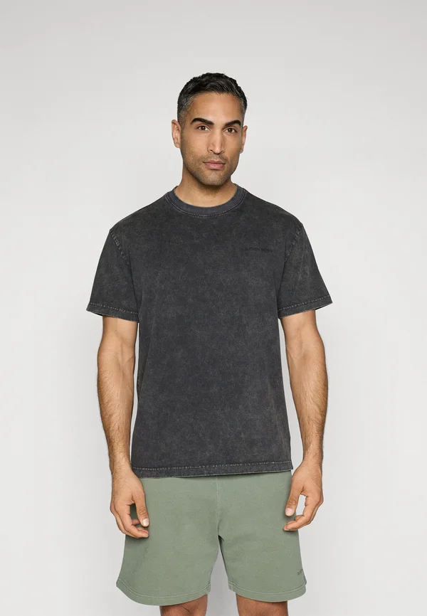 OVERSIZED WASHED  - T-Shirt print - black beauty