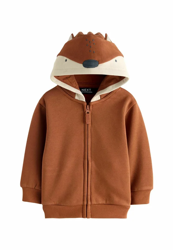 OVERSIZED ZIP THROUGH. - Sweatjacke - orange