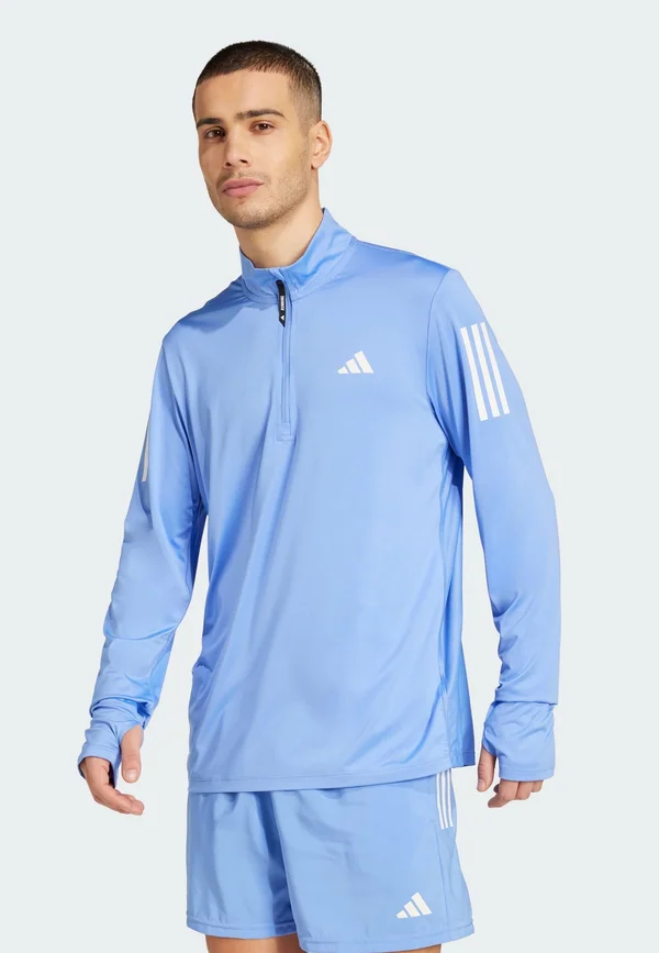 OWN THE RUN HALF-ZIP - Langarmshirt - blue fusion