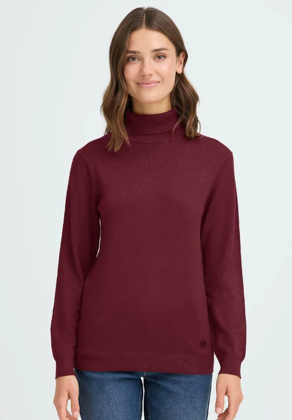OXAIDA ROLLNECK - Strickpullover - chocolate truffle