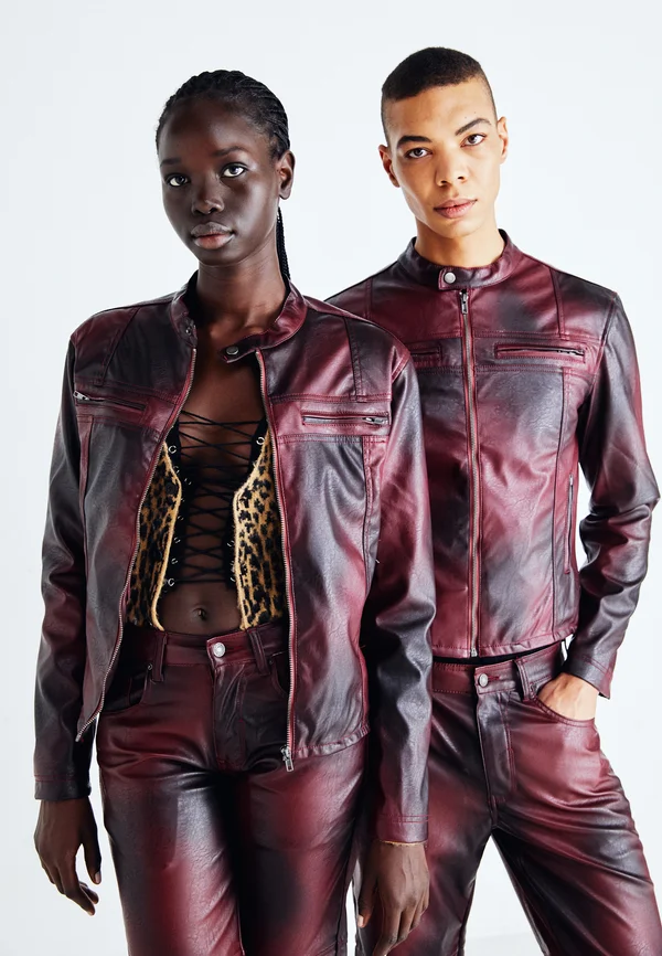 OXBLOOD PISTON UNISEX - Kunstlederjacke - oxblood