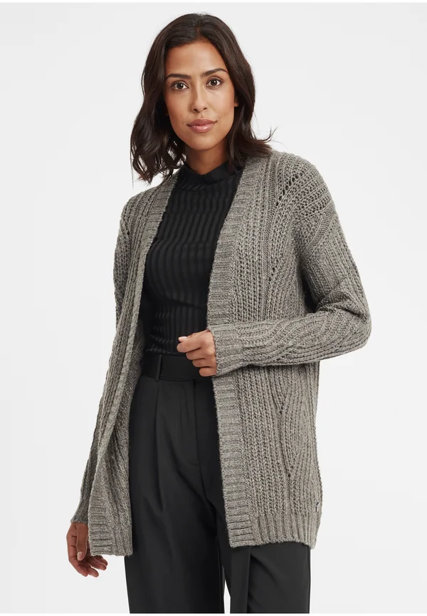 OXClea - Strickjacke - medium grey melange